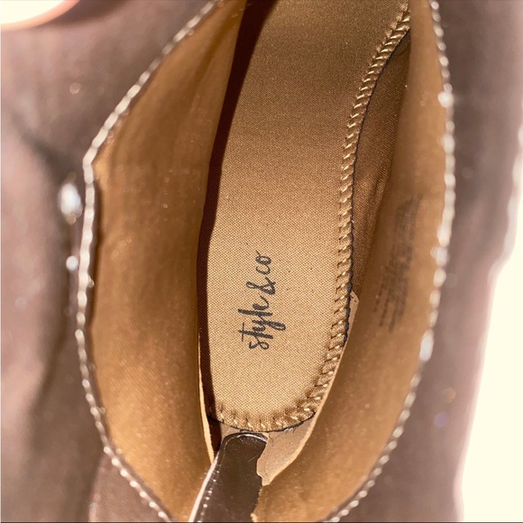 Style & Co Mykenna Women Western Snake Boots 8M 2in Heel Animal Print Cowgirl - Picture 9 of 11